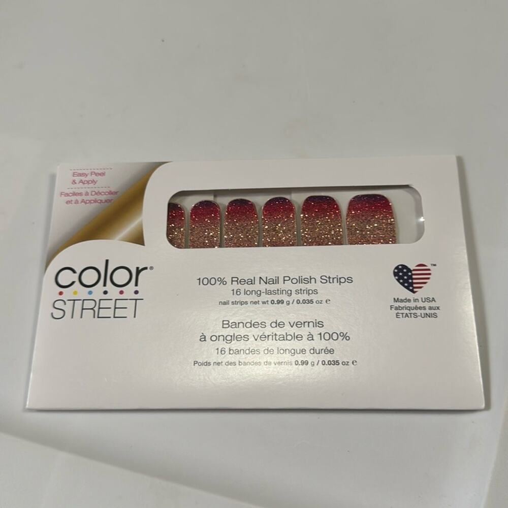 NWT Color Street "Nuclear Fuchsian" Glitter Nail Strips - Picture 2 of 4